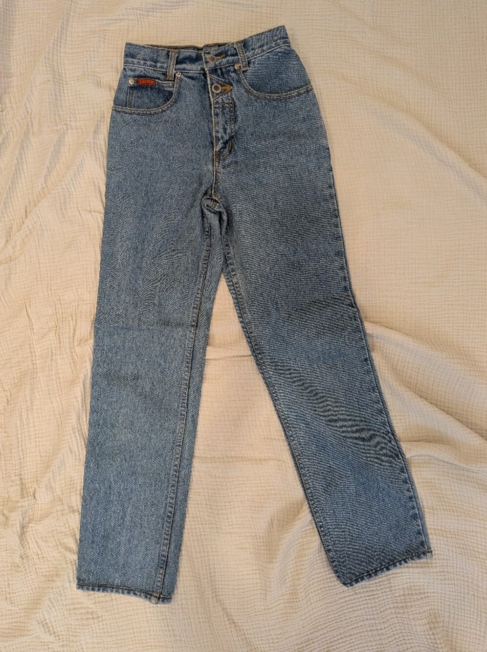 RARE Vintage 90s Lawman Bareback Western Jeans Size 0 Made in Hong Kong